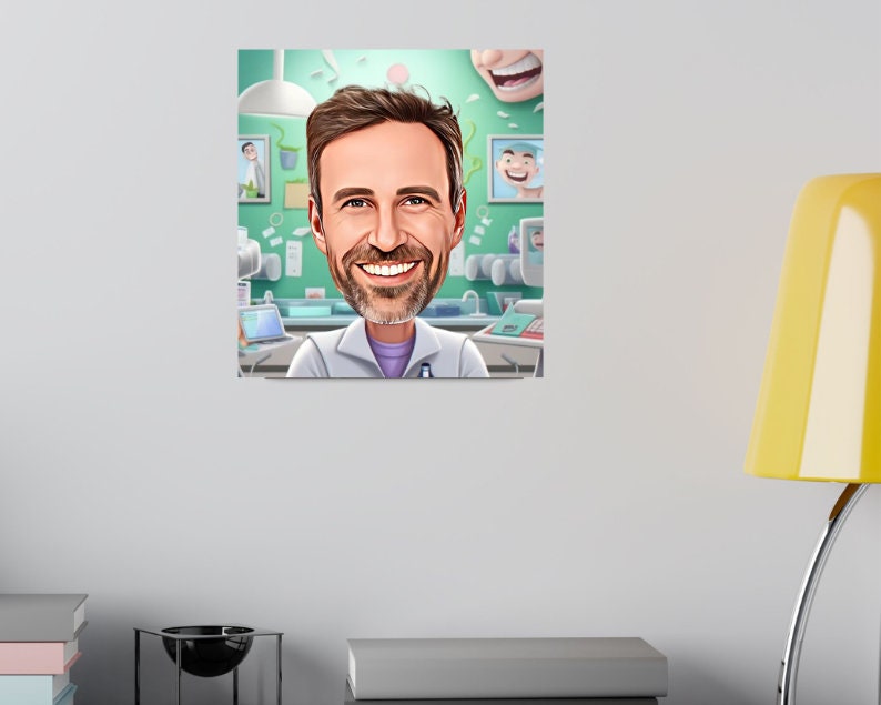 Personalised Dentist Caricature