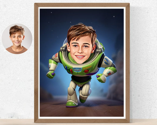 Personalised Buzz Lightyear Caricature
