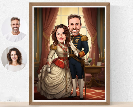 Personalised Couple Caricature
