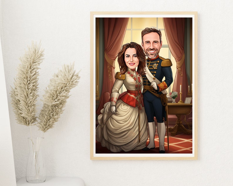 Personalised Couple Caricature
