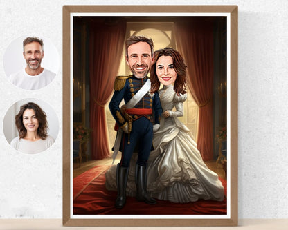 Personalised Royal Family Caricature