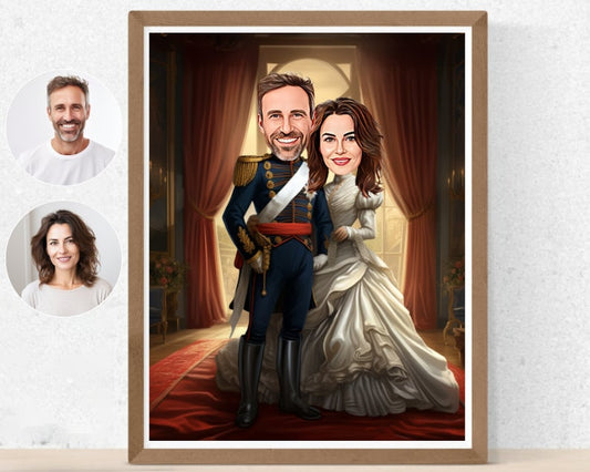 Personalised Royal Family Caricature