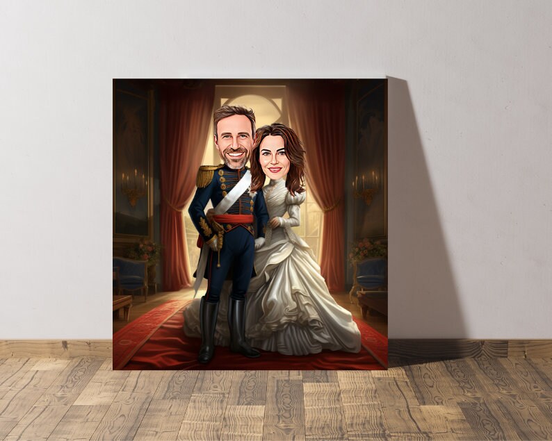 Personalised Royal Family Caricature