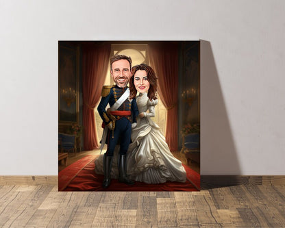 Personalised Royal Family Caricature