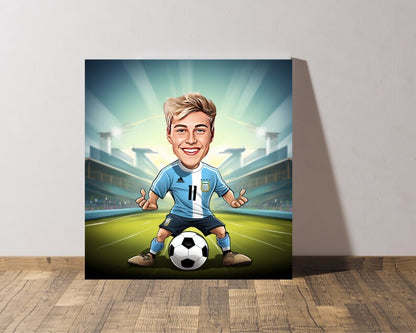Personalised Argentina Caricature