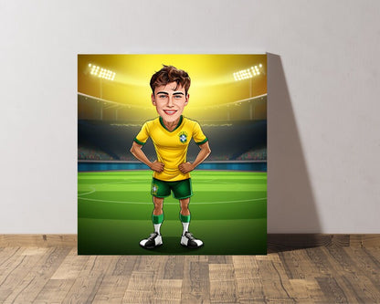 Personalised Brazil Caricature