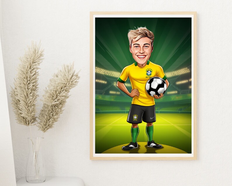 Personalised Brazil Caricature