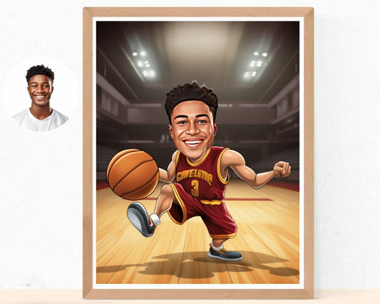 Personalised Cleveland Caricature