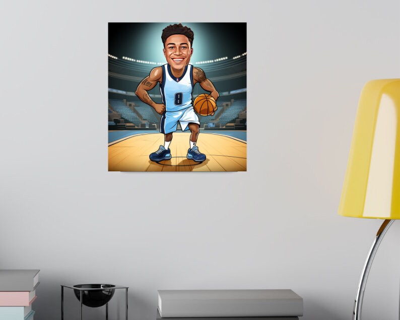 Personalised Grizzlies Caricature
