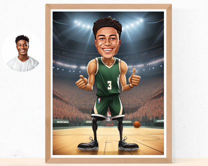 Personalised Bucks Caricature
