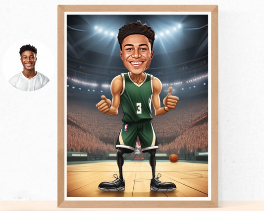 Personalised Bucks Caricature