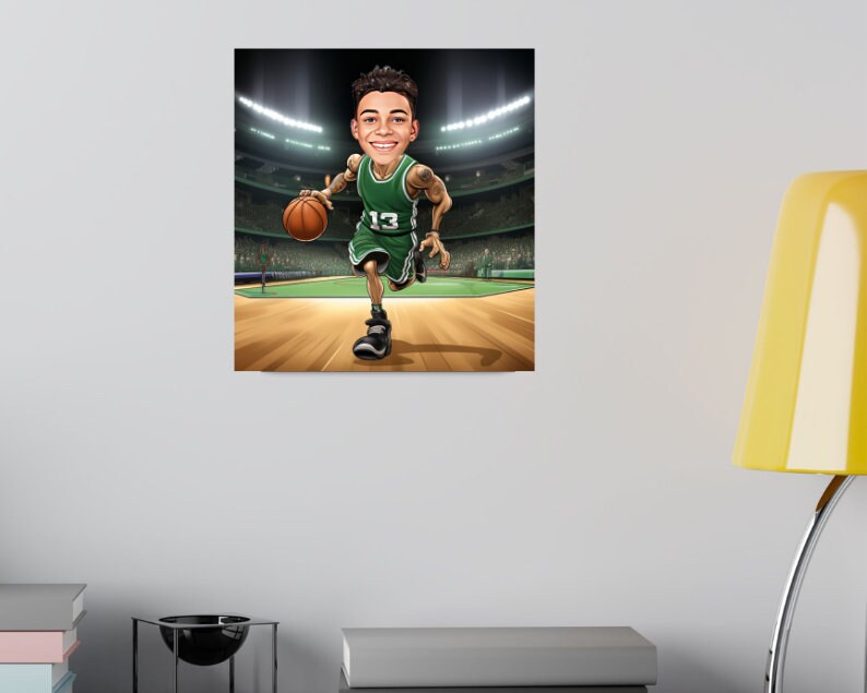 Personalised Celtics Caricature