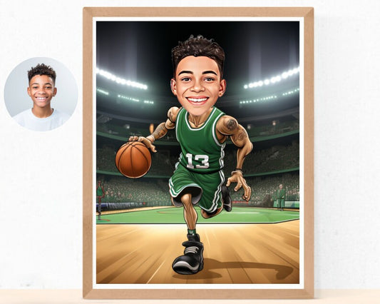 Personalised Celtics Caricature