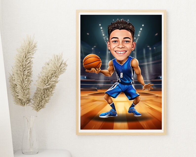 Personalised Mavericks Caricature