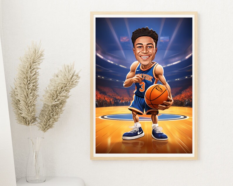 Personalised Knicks Caricature