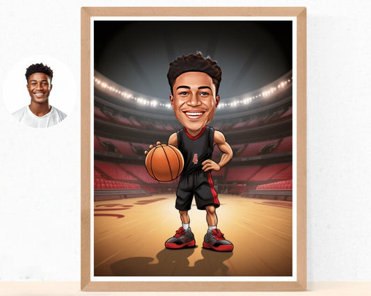 Personalised Raptors Caricature