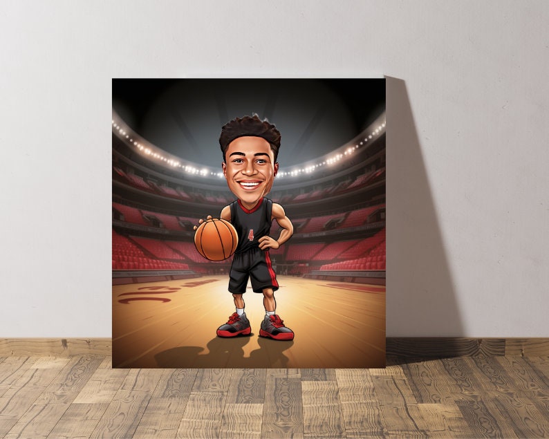 Personalised Raptors Caricature