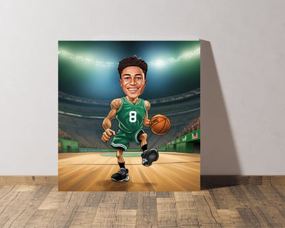 Personalised Celtics Caricature