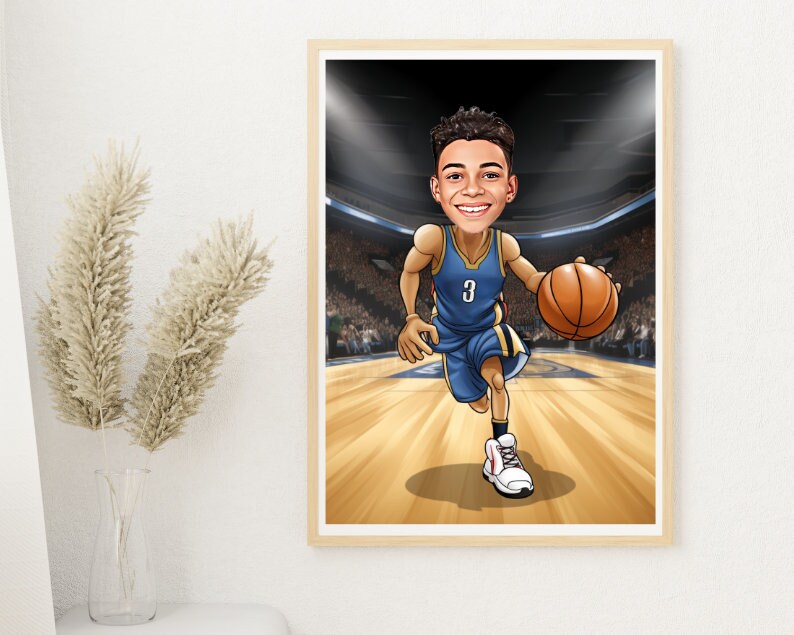 Personalised Pelicans Caricature