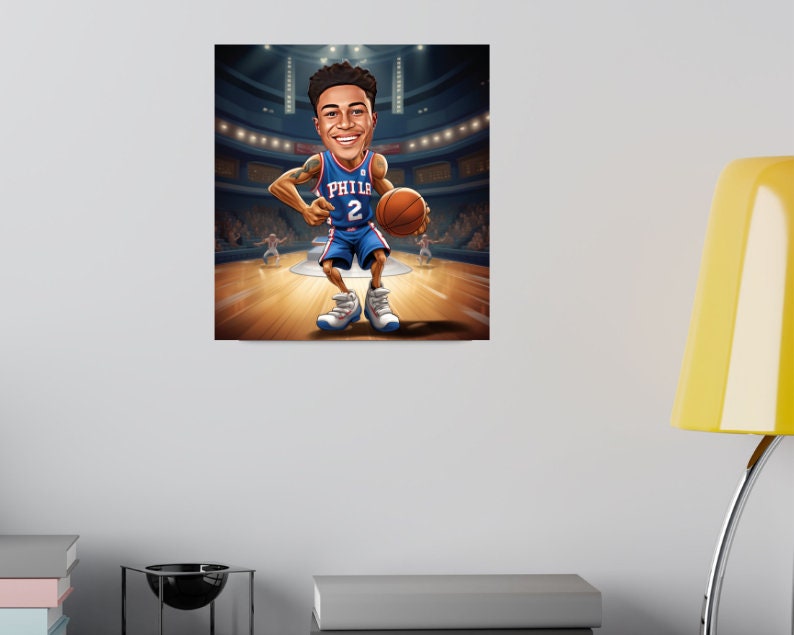 Personalised 76ers Caricature