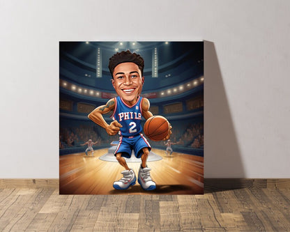 Personalised 76ers Caricature
