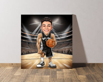 Personalised Spurs Caricature