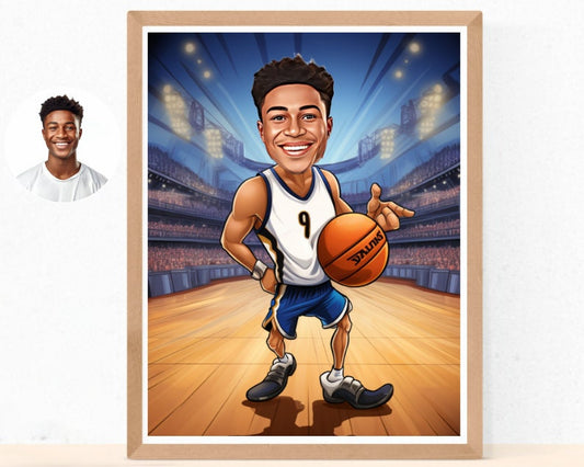 Personalised Pelicans Caricature