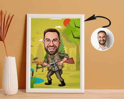 Personalised Hunter Caricature