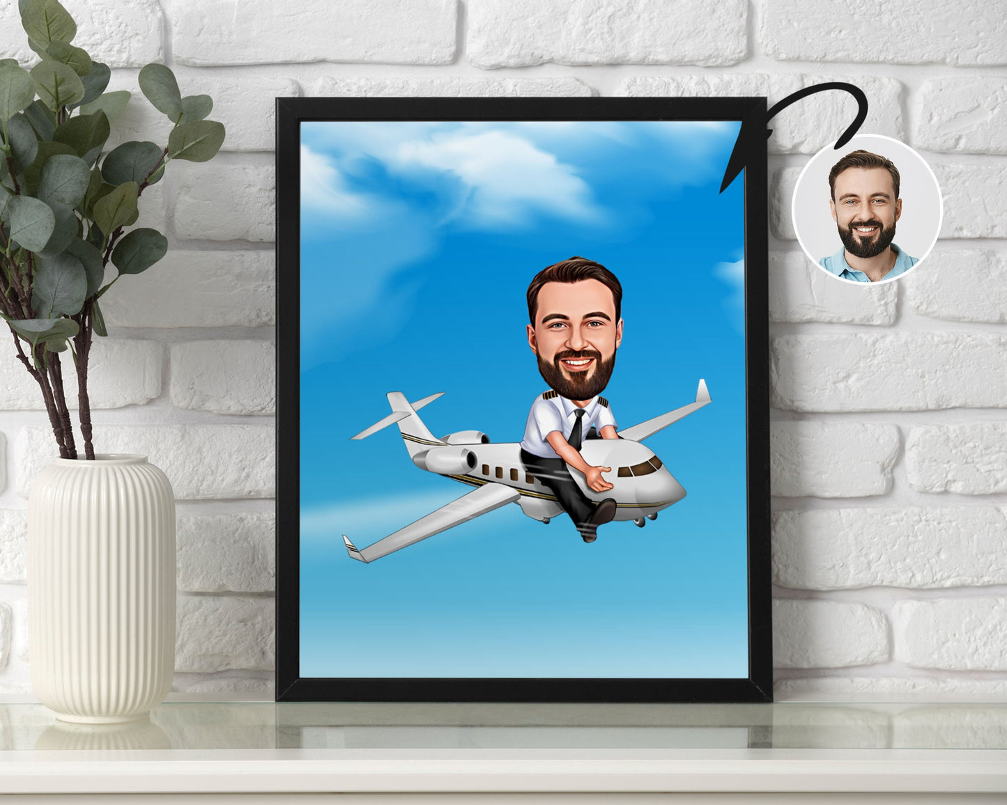 Personalised Pilot Caricature