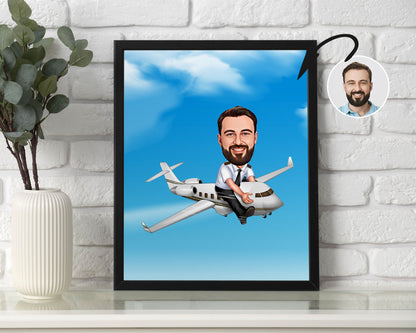 Personalised Pilot Caricature