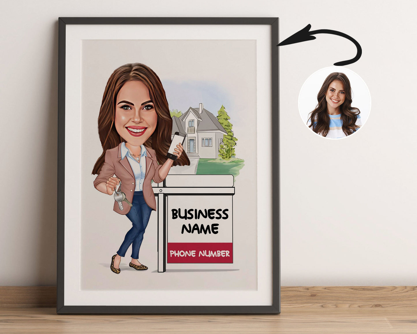 Personalised Realtor Caricature