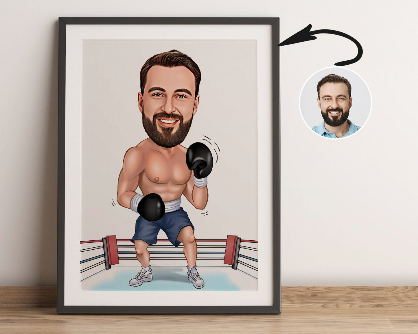 Personalised Boxer Caricature