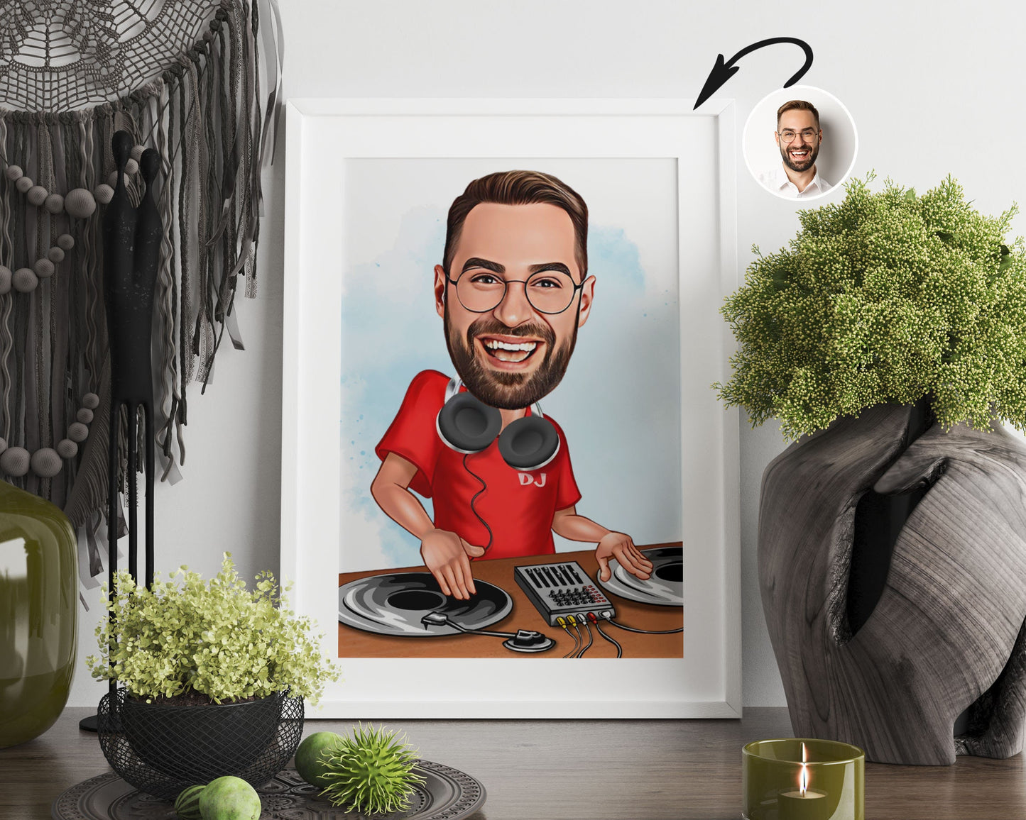 Personalised DJ Caricature