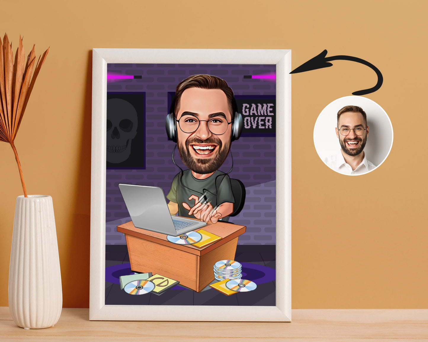 Personalised Gaming Caricature