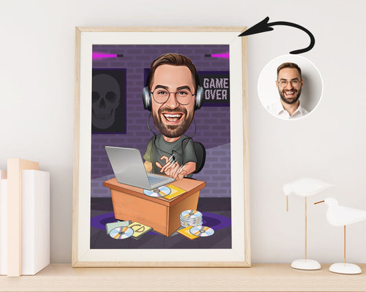 Personalised Gaming Caricature