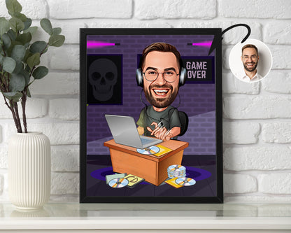 Personalised Gaming Caricature