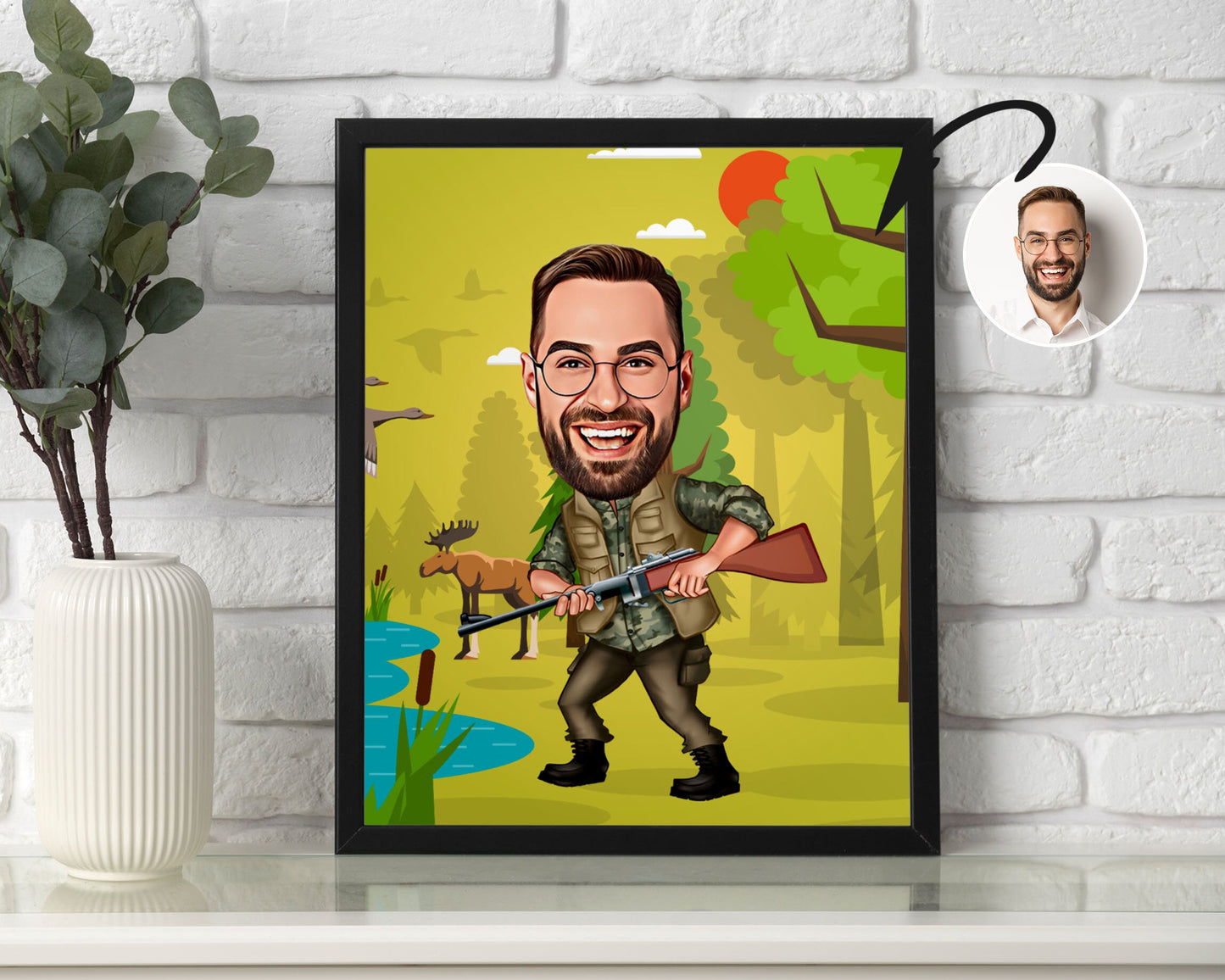 Personalised Hunter Caricature