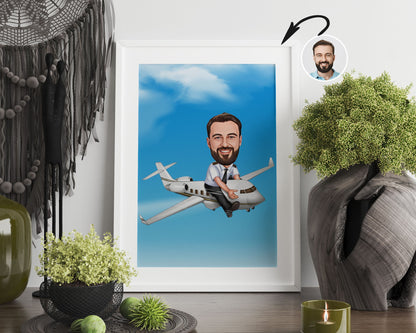 Personalised Pilot Caricature