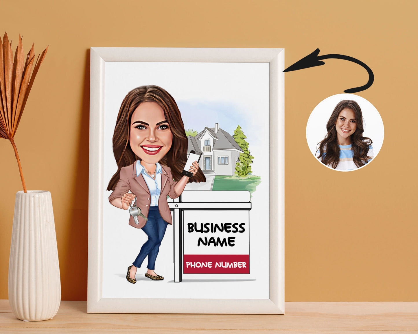 Personalised Realtor Caricature