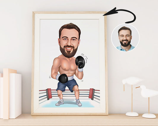 Personalised Boxer Caricature
