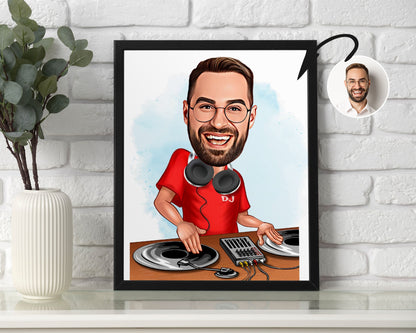 Personalised DJ Caricature