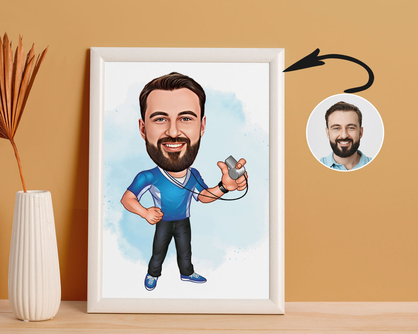 Personalised Coach Caricature
