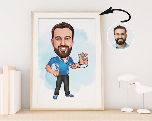 Personalised Coach Caricature