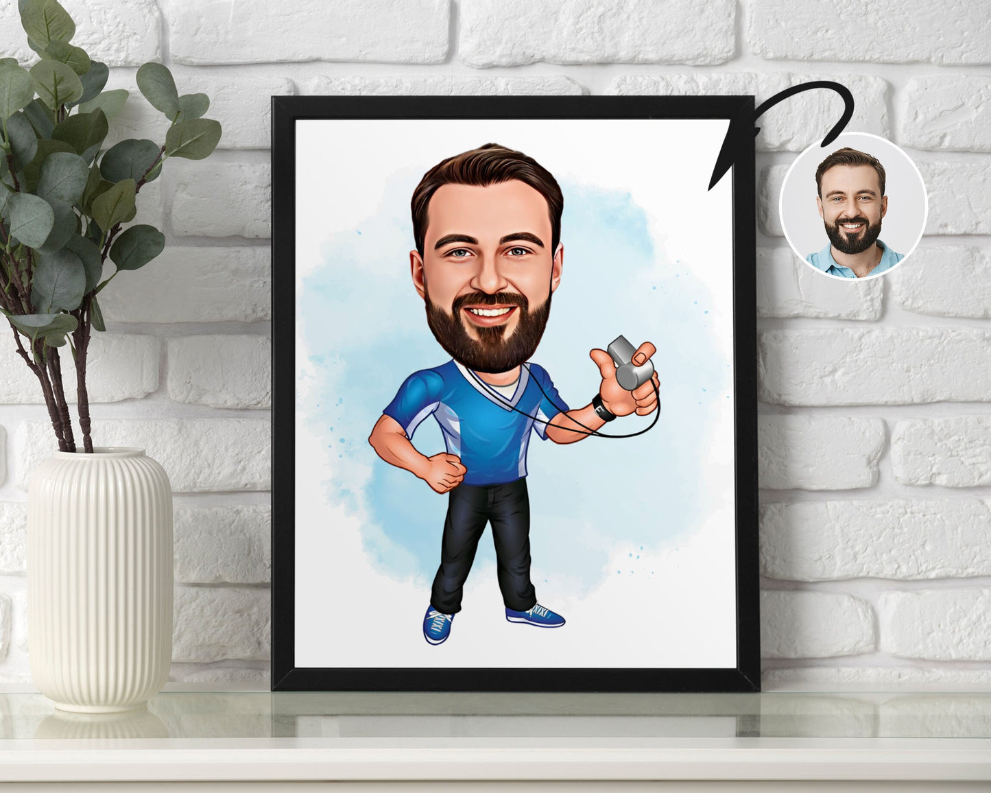 Personalised Coach Caricature
