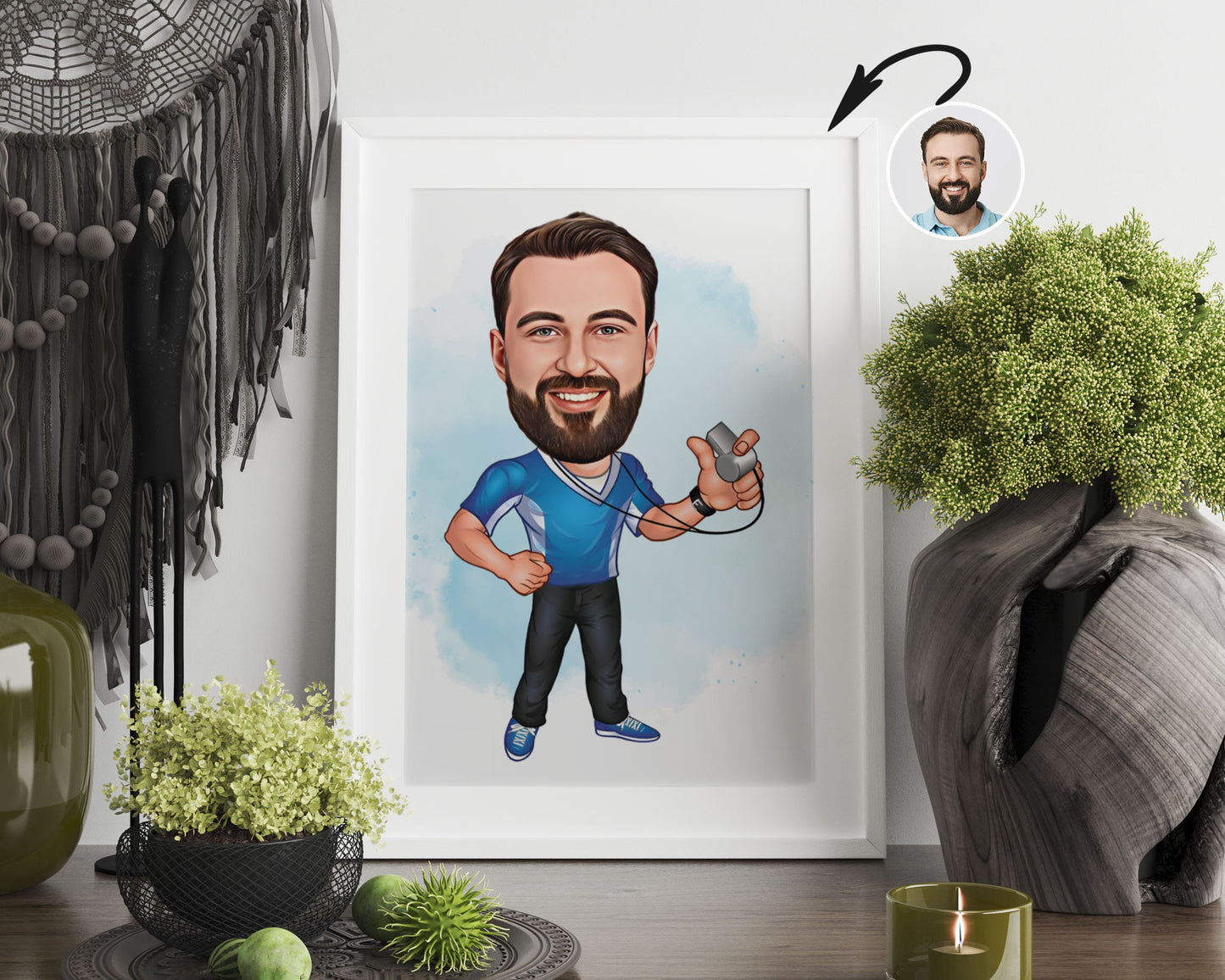 Personalised Coach Caricature