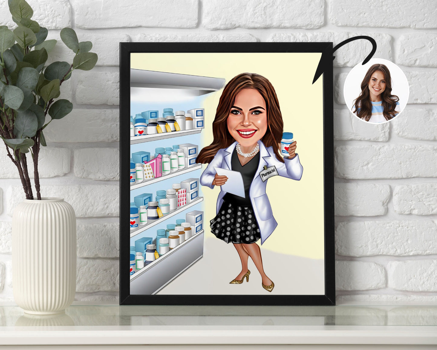 Personalised Pharmacist Caricature