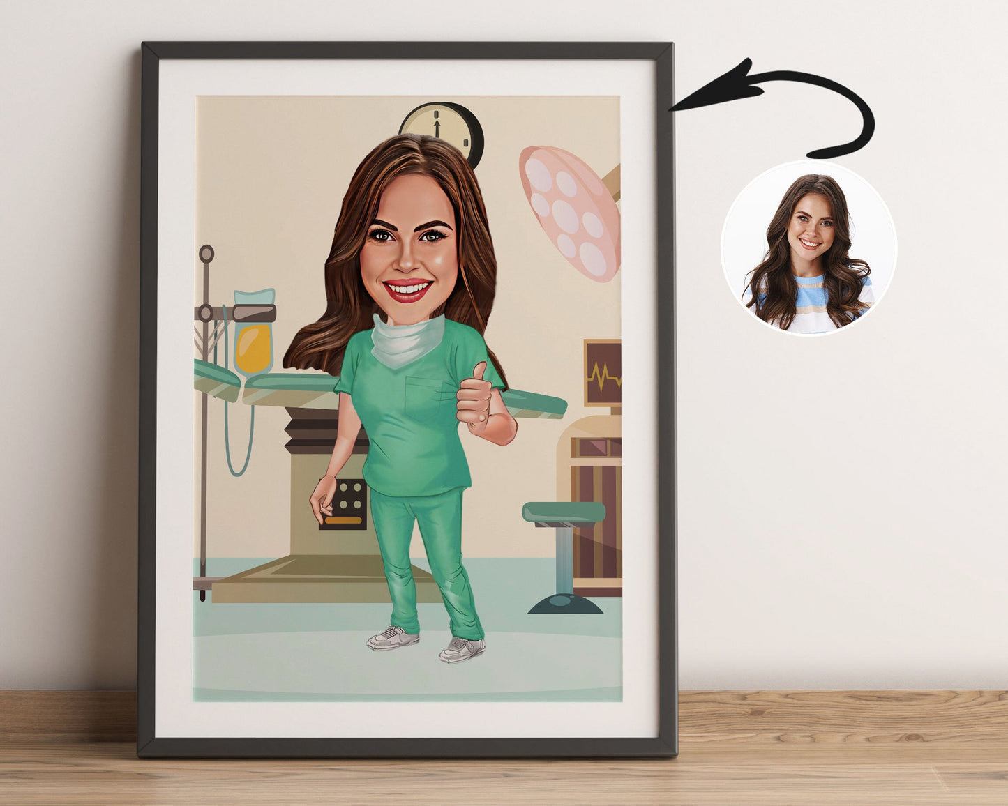 Personalised Dentist Caricature