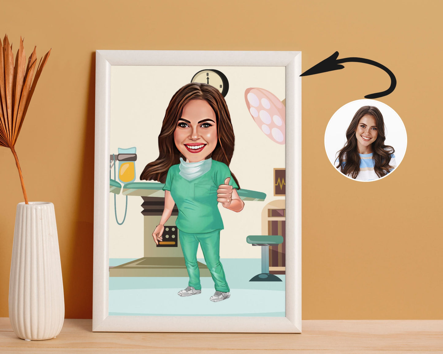 Personalised Dentist Caricature