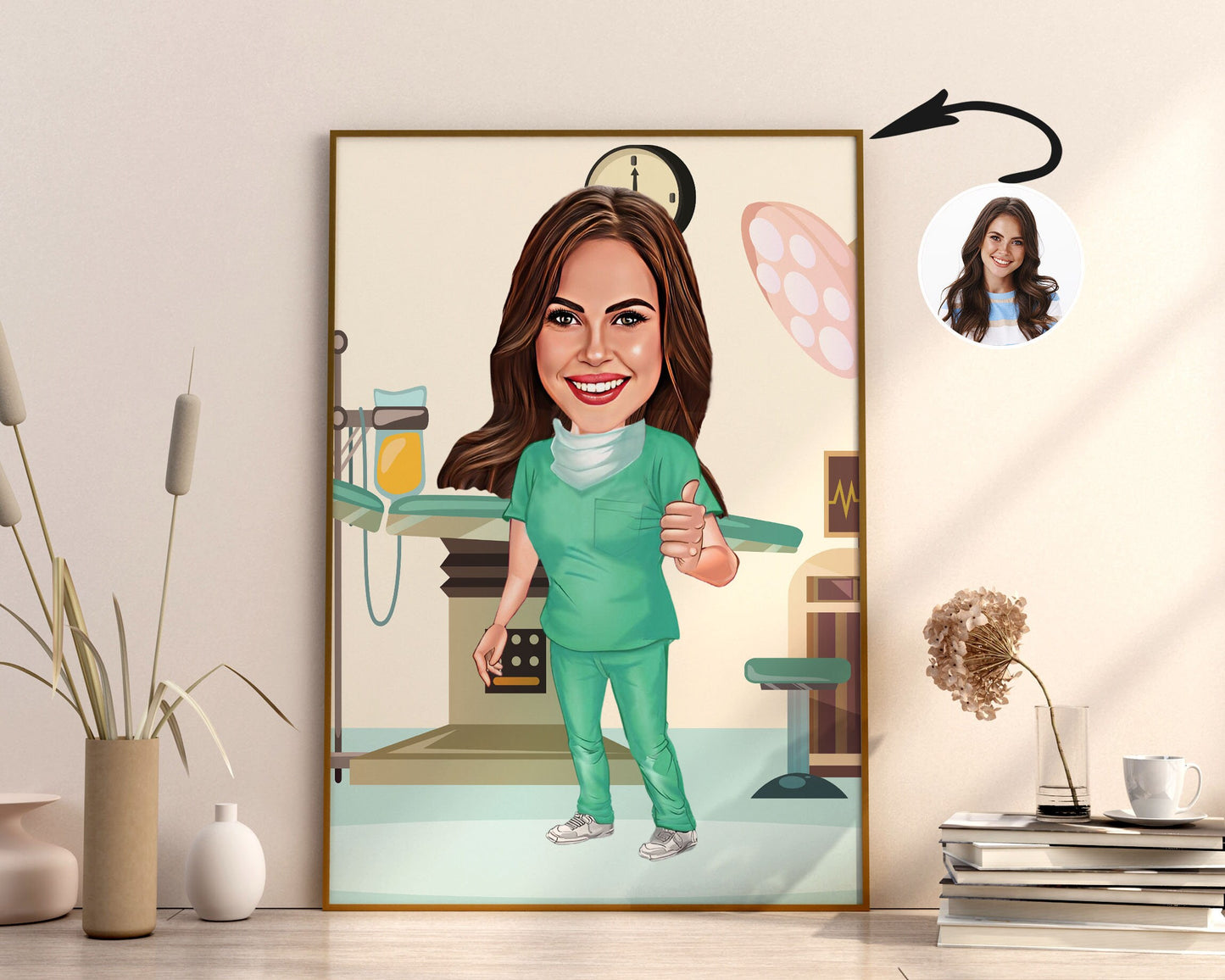 Personalised Dentist Caricature