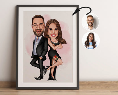 Personalised Couple Caricature
